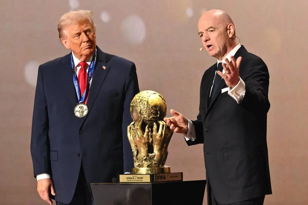 Donald trump and Gianni Infantino