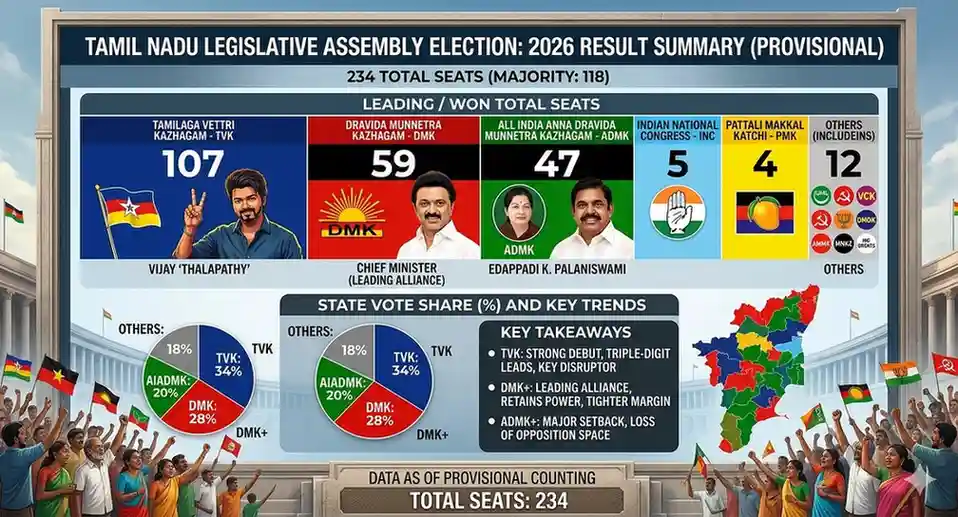 Final Result of Tamil Nadu Election 2026