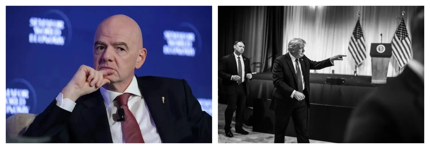 FIFA President Gianni Infantino and US President Donald Trump