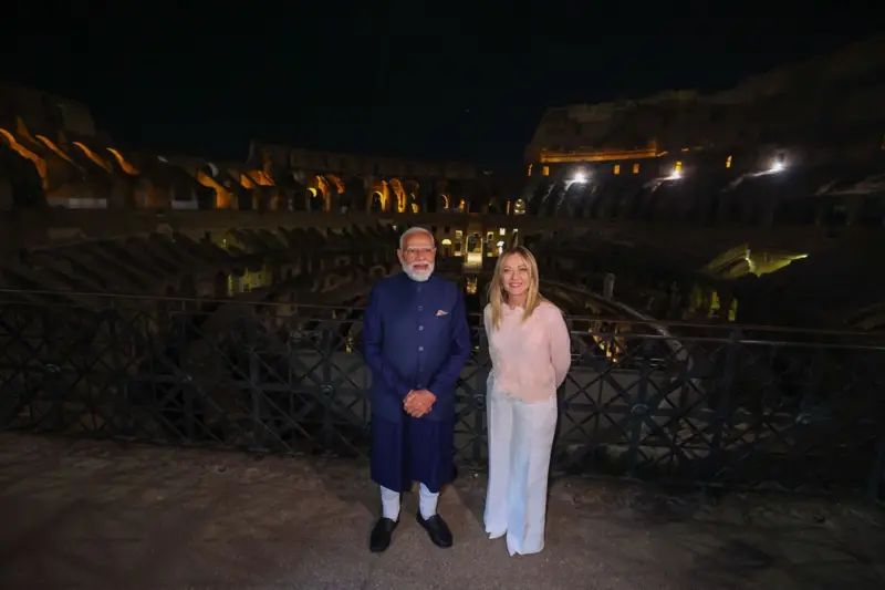 PM Modi and Giorgia Meloni
