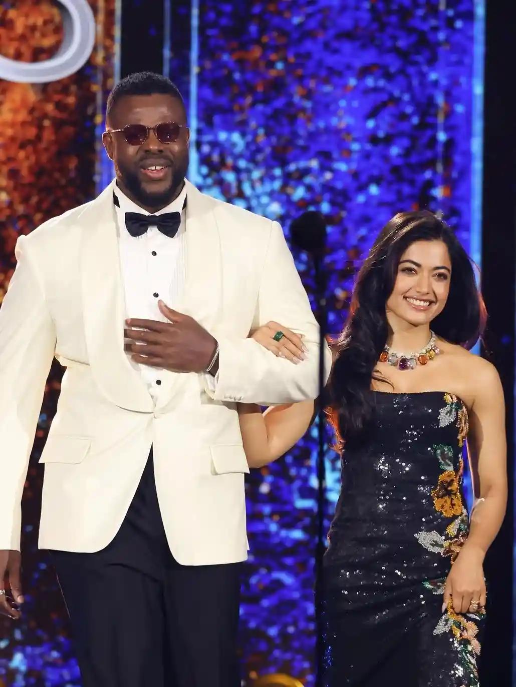 Rashmika Mandanna and Winston Duke