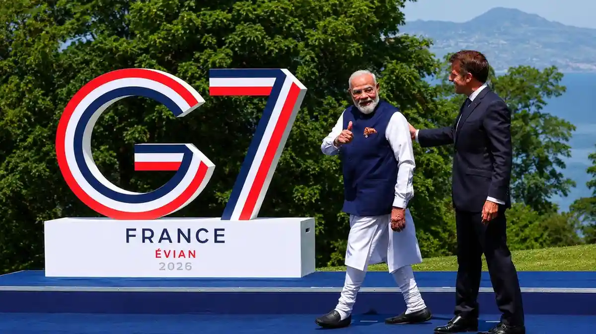 PM Modi and Emmanuel Macron