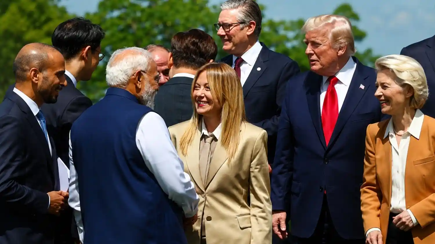 Prime Minister of India Narendra Modi and Italian Prime Minister Giorgia Meloni