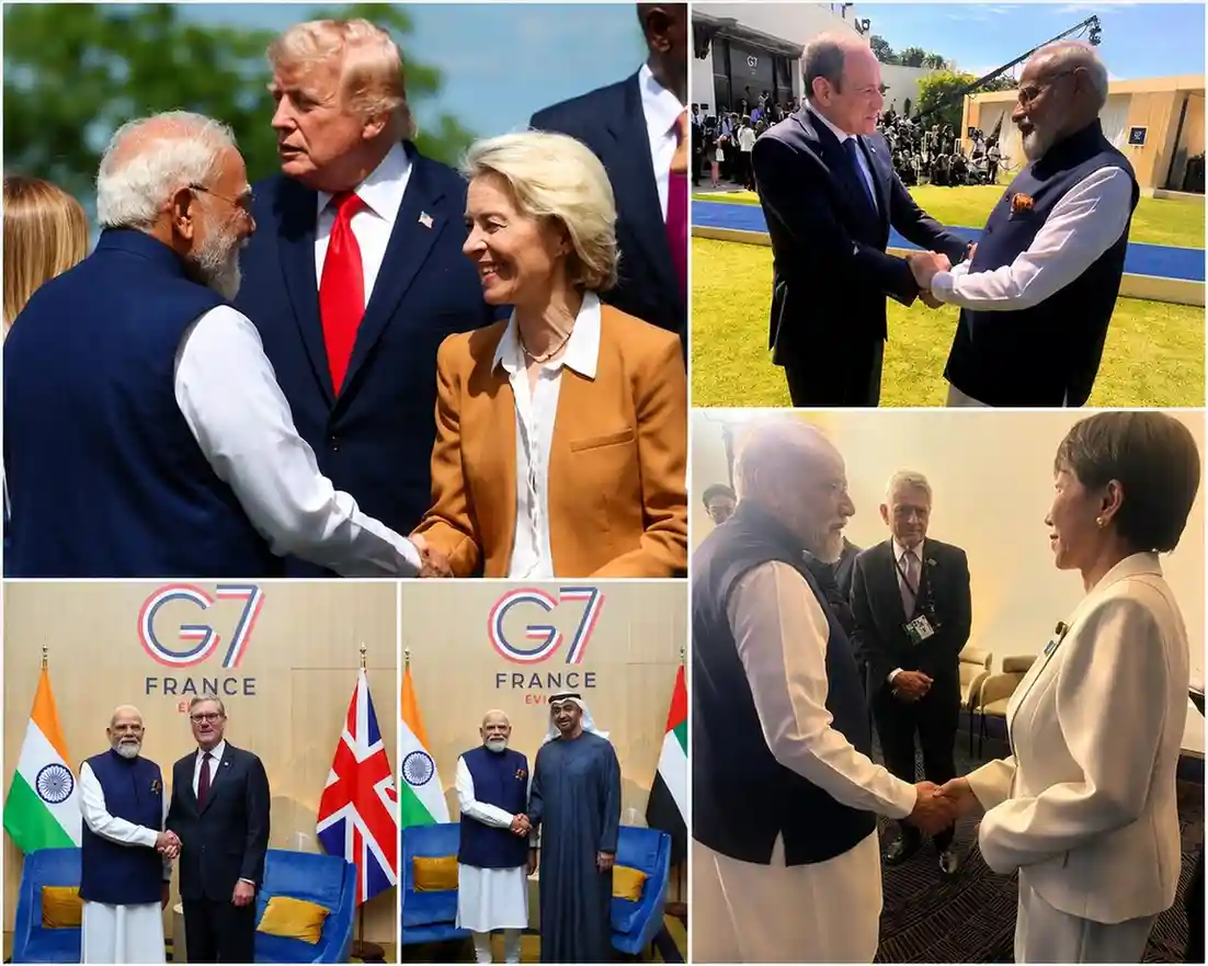 PM Modi also interacted with several other leaders during the summit.