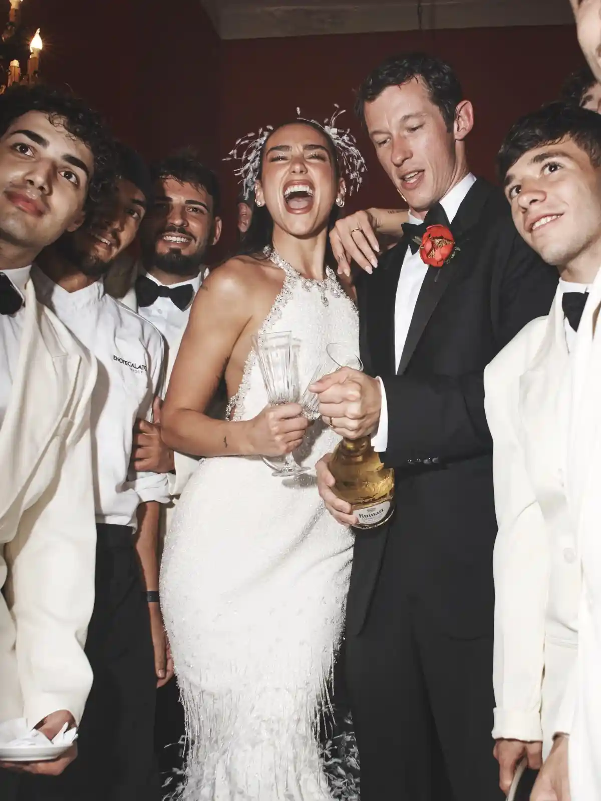 Dua Lipa and Callum Turner