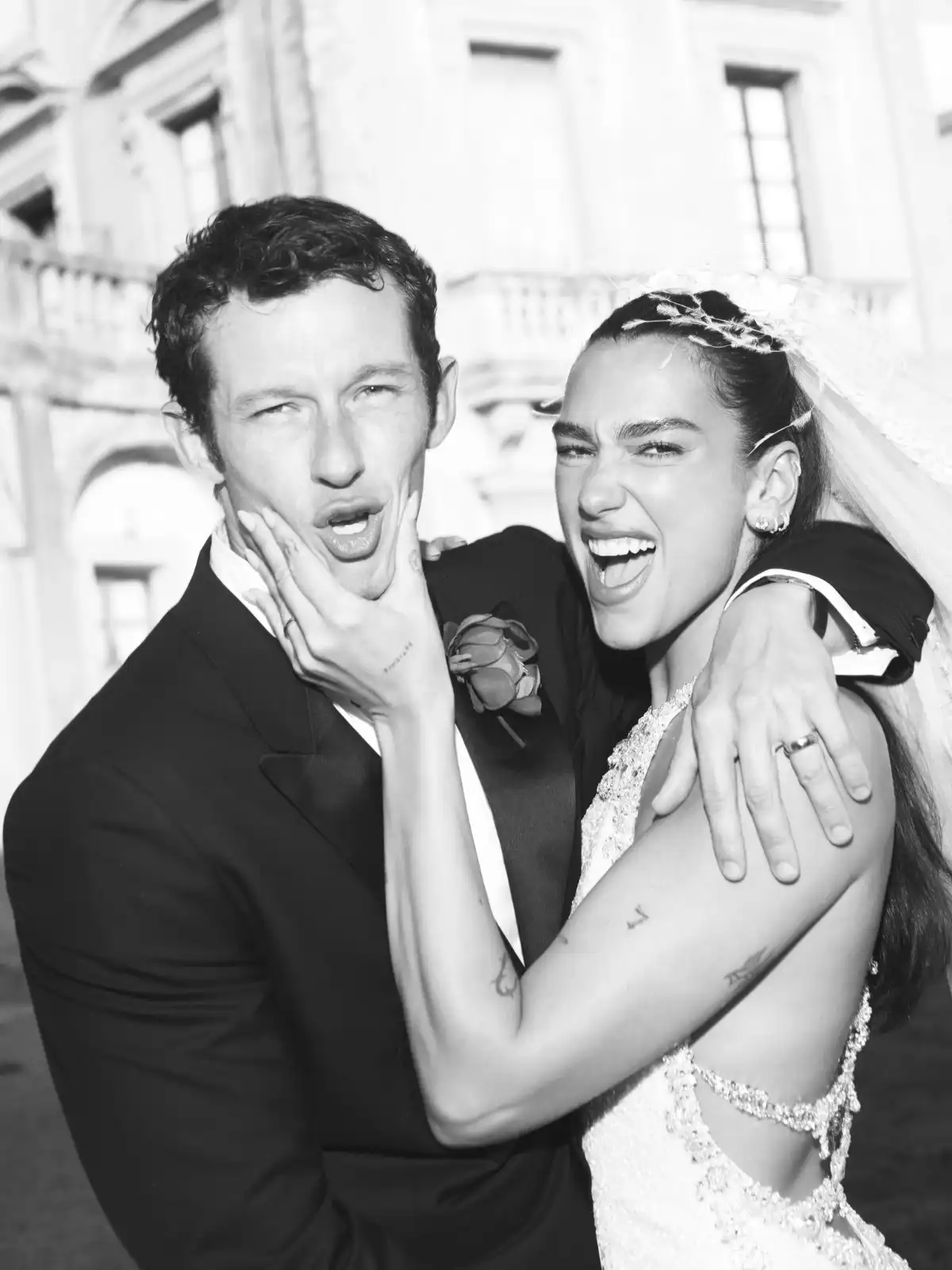 Dua Lipa and Callum Turner