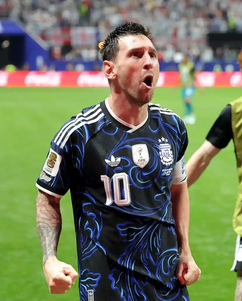 Messi after the victory.
