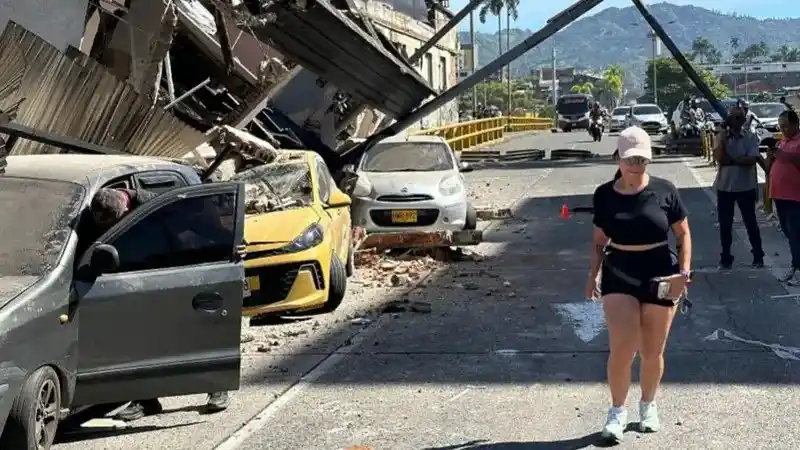 In several cities across Colombia, people rushed out of their homes to safety following an earthquake.
