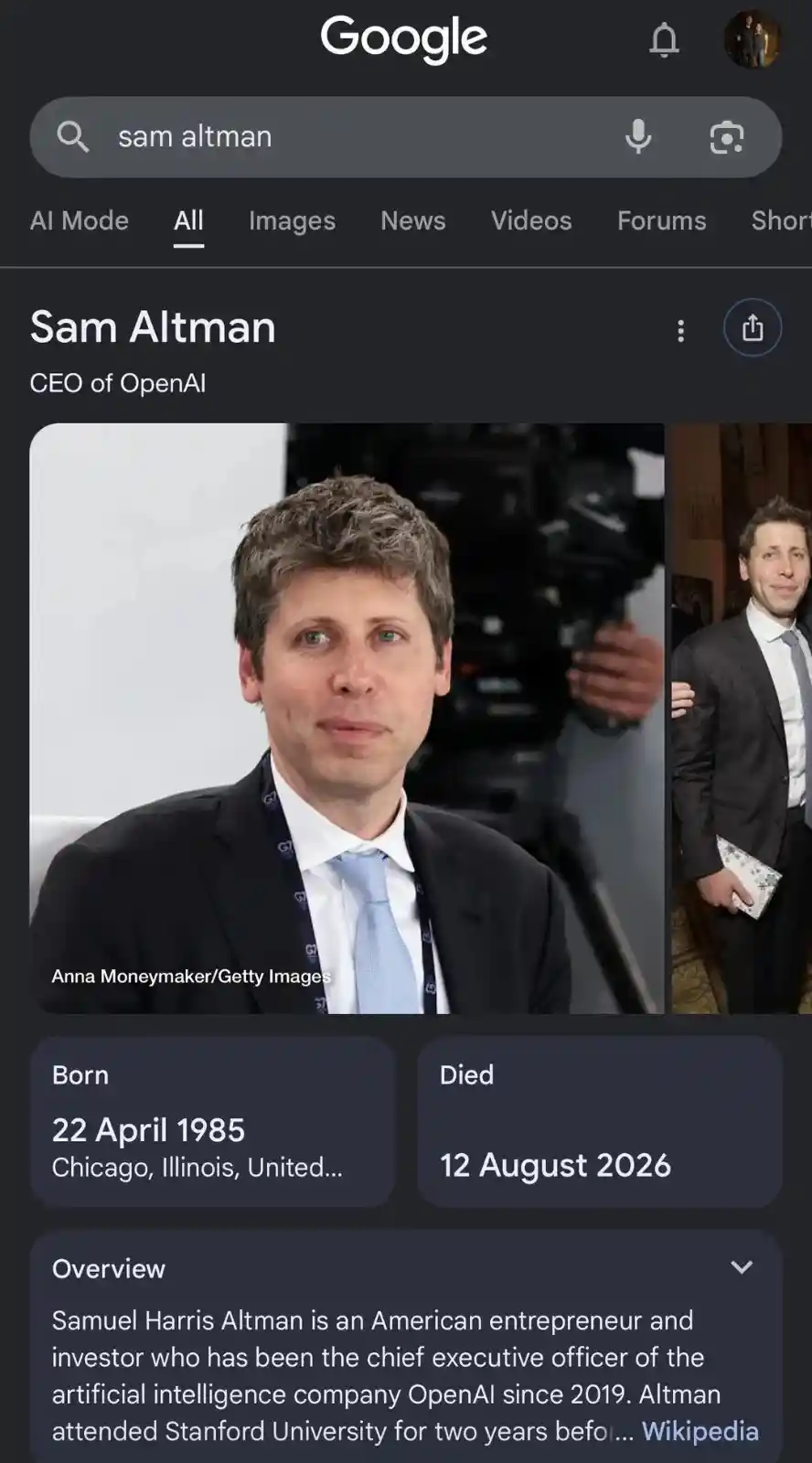CEO of OpenAI - Sam Altman