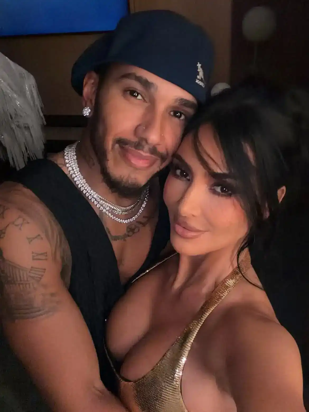 Lewis Hamilton and Kim Kardashian