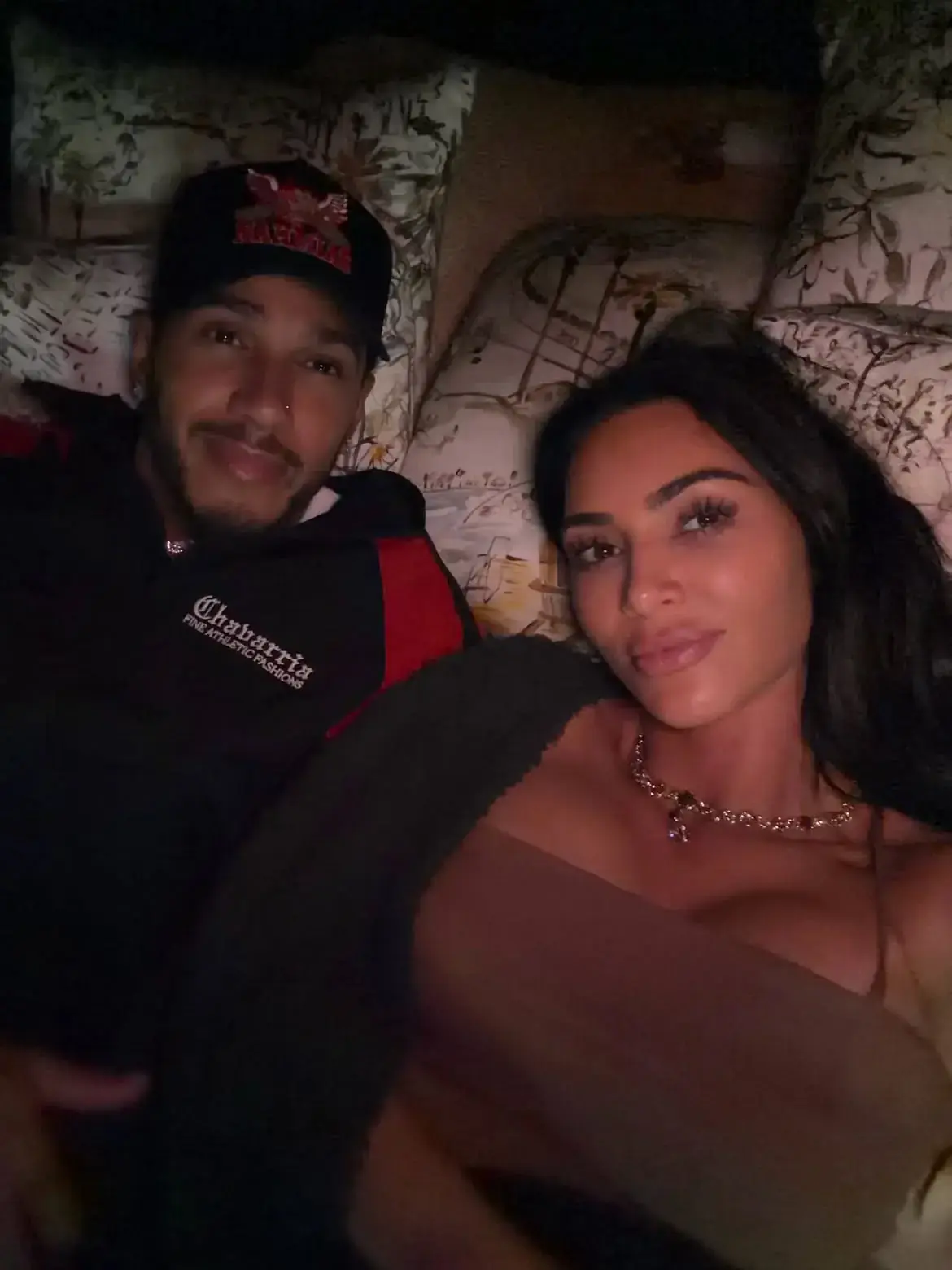 Kim Kardashian and Lewis Hamilton