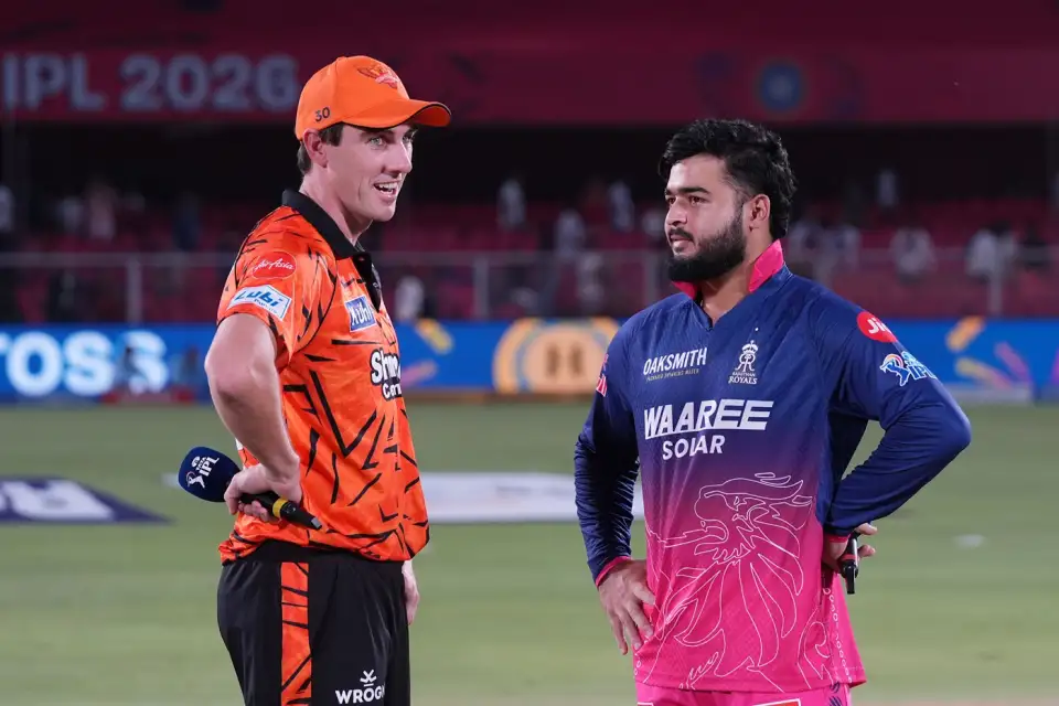 Pat Cummins and Riyan Parag