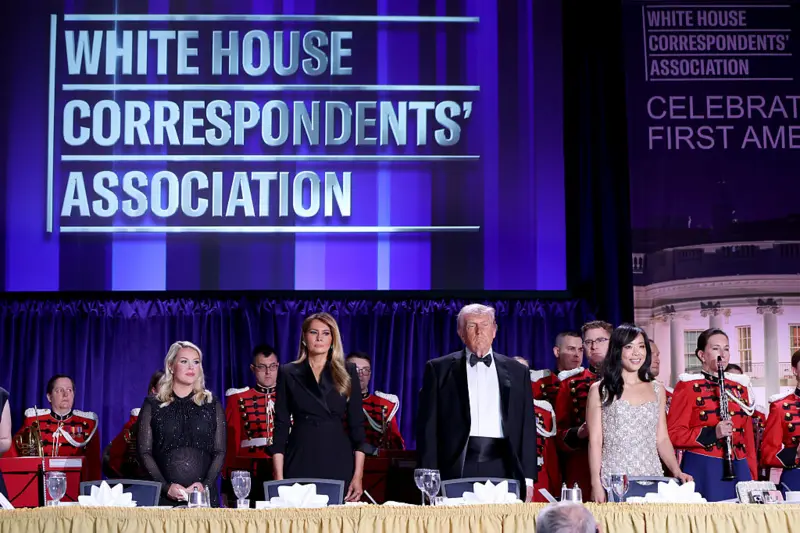 Before the firing, Donald Trump and the First Lady were present.
