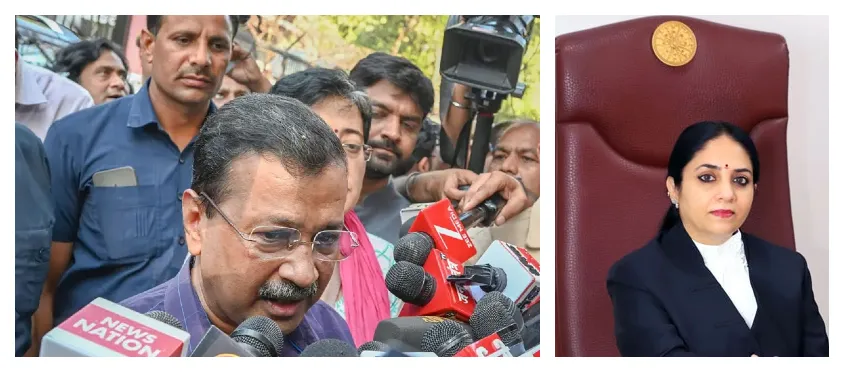 Arvind Kejriwal and Justice Swarnakanta Sharma