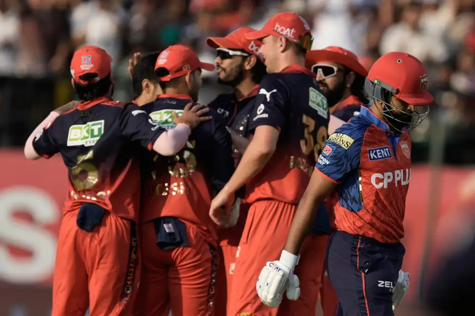 RCB made a resounding entry into the playoffs, while Punjab's struggles continued due to their poor form.