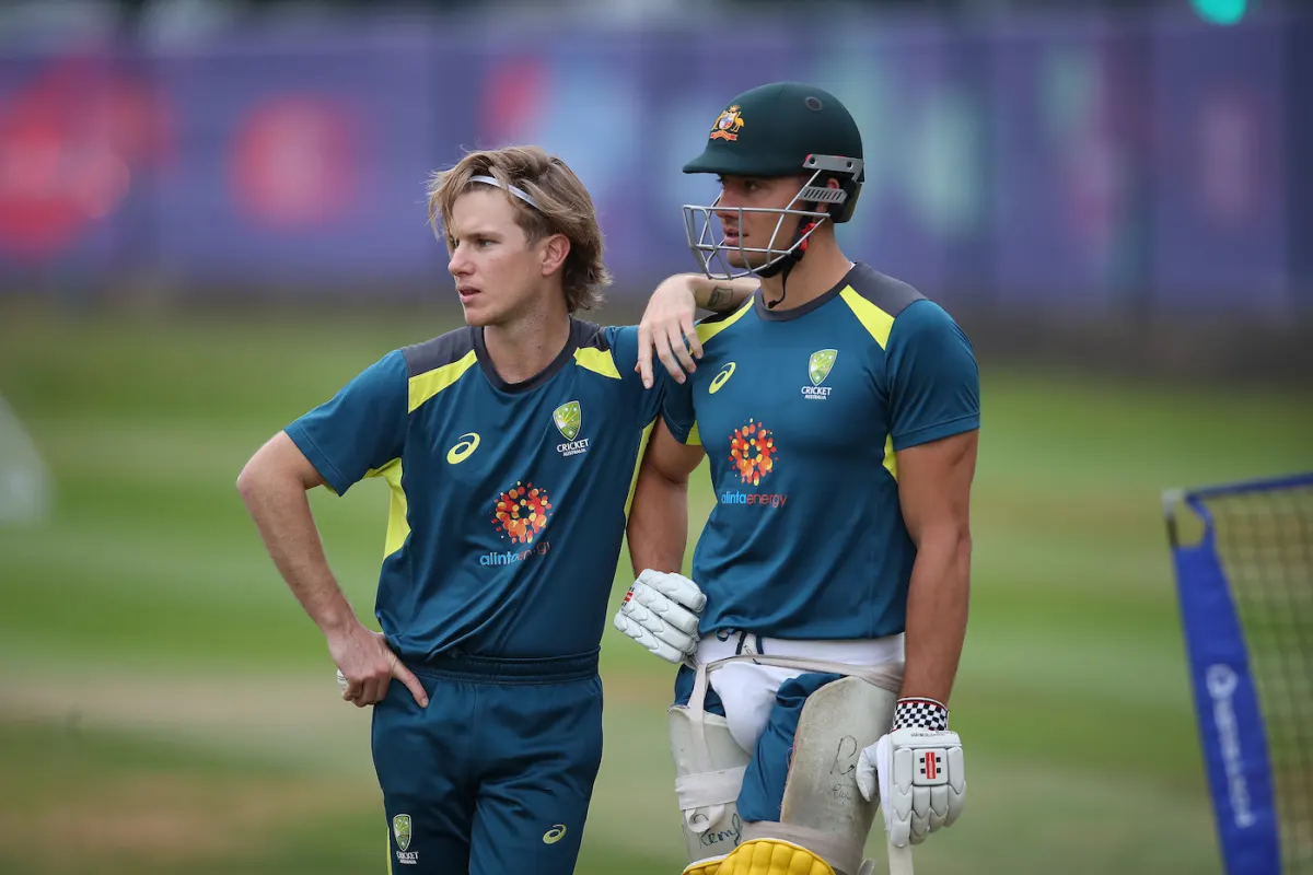 Adam Zampa and Marcus Stoinis