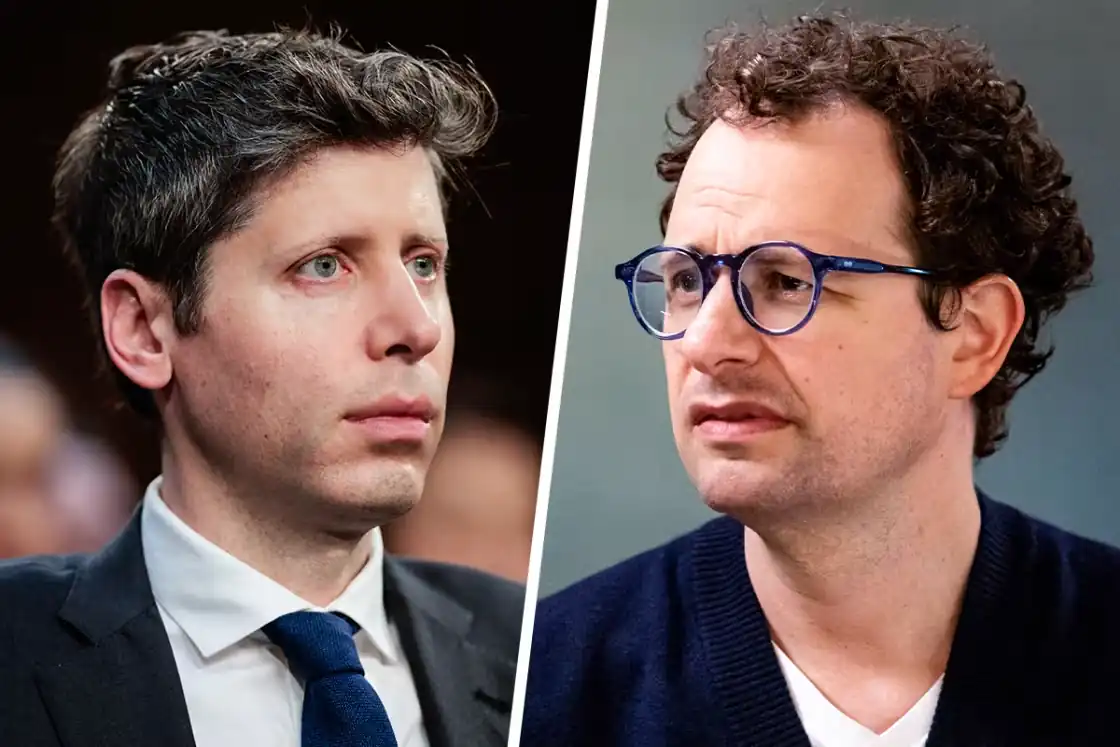 OpenAI CEO Sam Altman; Anthropic CEO Dario Amodei.