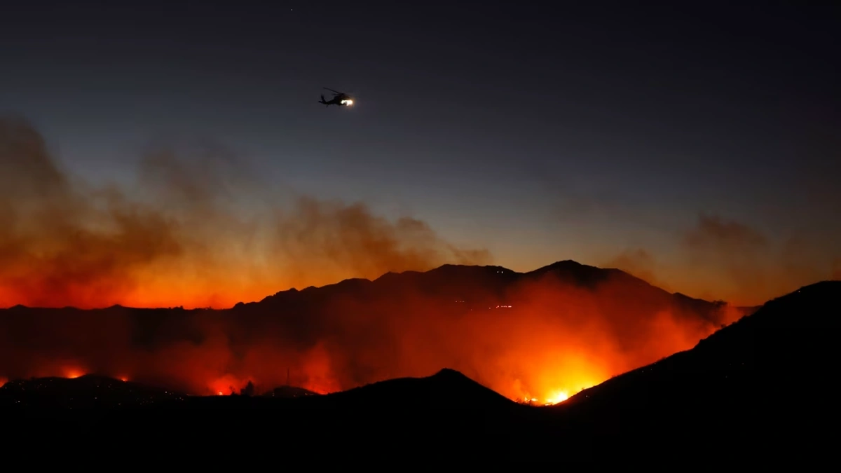 The Bryson Fire began just before 5 p.m. Thursday and is currently blazing over 146 acres