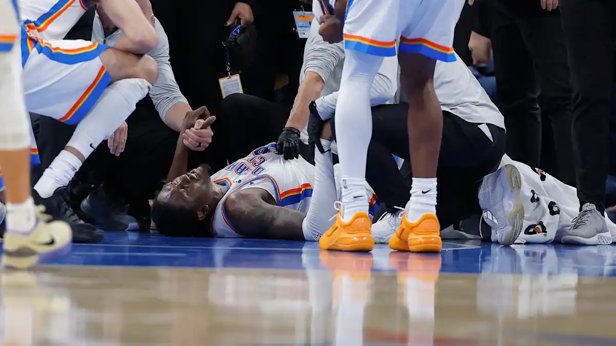 Thunder Win, but Jalen Williams Stretched Off With Serious Leg Injury