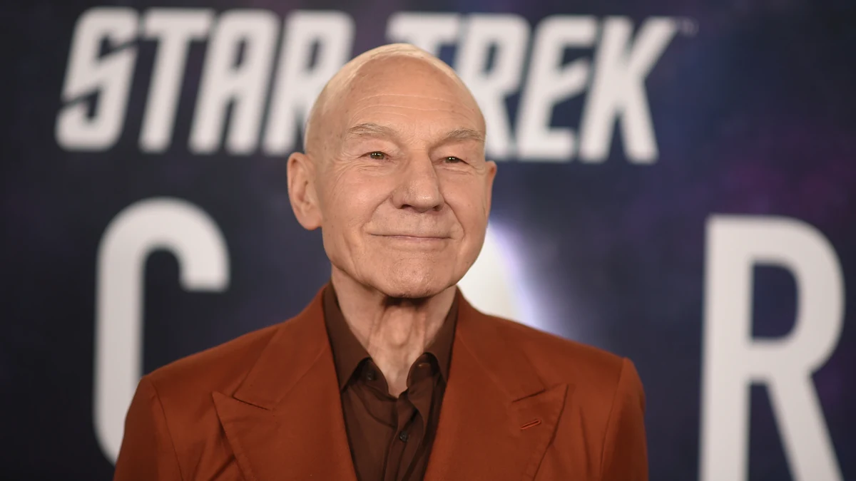 Patrick Stewart arrives at the premiere of the third and final season of "Star Trek: Picard" on Feb. 9, 2023, in Los Angeles.