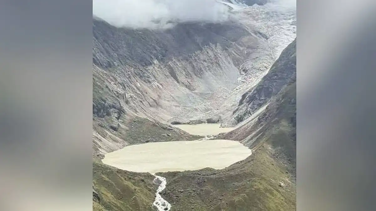 Shintaphu Lake in Bhutan's Lemthang region