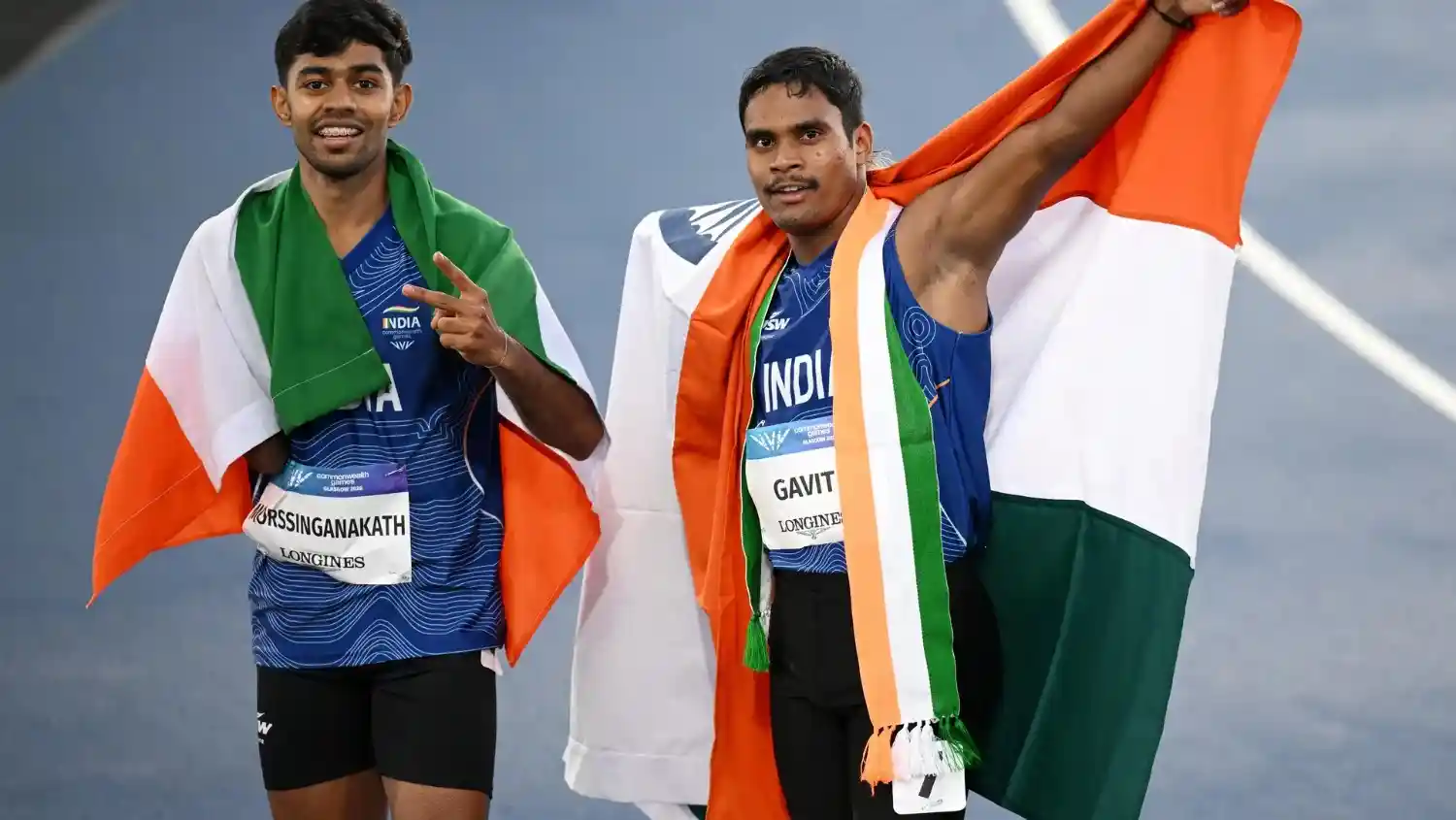 India's Historic 1-2 Finish: Dilip Gavit Strikes Gold, Mohammed Basil Takes Silver in Commonwealth Games Para Sprint