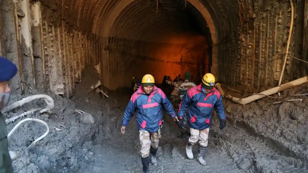 Water and Debris Turn a Himalayan Hydro Tunnel Into a Death Trap in Chamoli