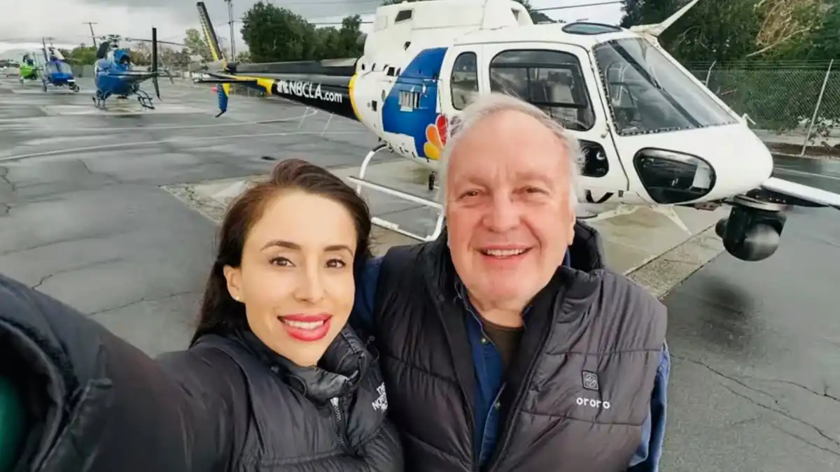 An NBC4 aerial reporter dies covering a fatal LA bus crash when her helicopter goes down.