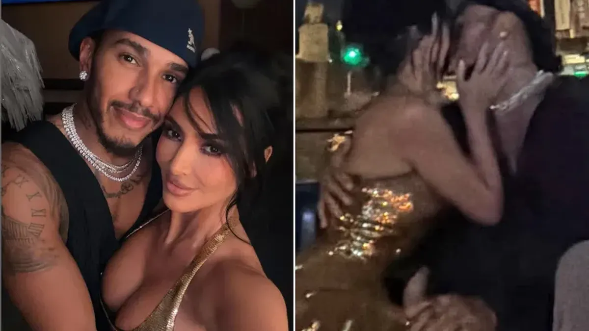 Kim Kardashian Shares Romantic Kiss Photo With Boyfriend Lewis Hamilton