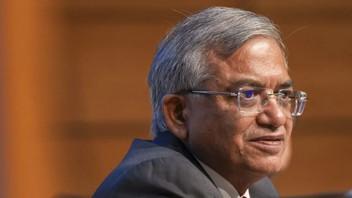 Chief Election Commissioner Gyanesh Kumar addresses a press conference, in New Delhi, Sunday, Aug. 17, 2025.