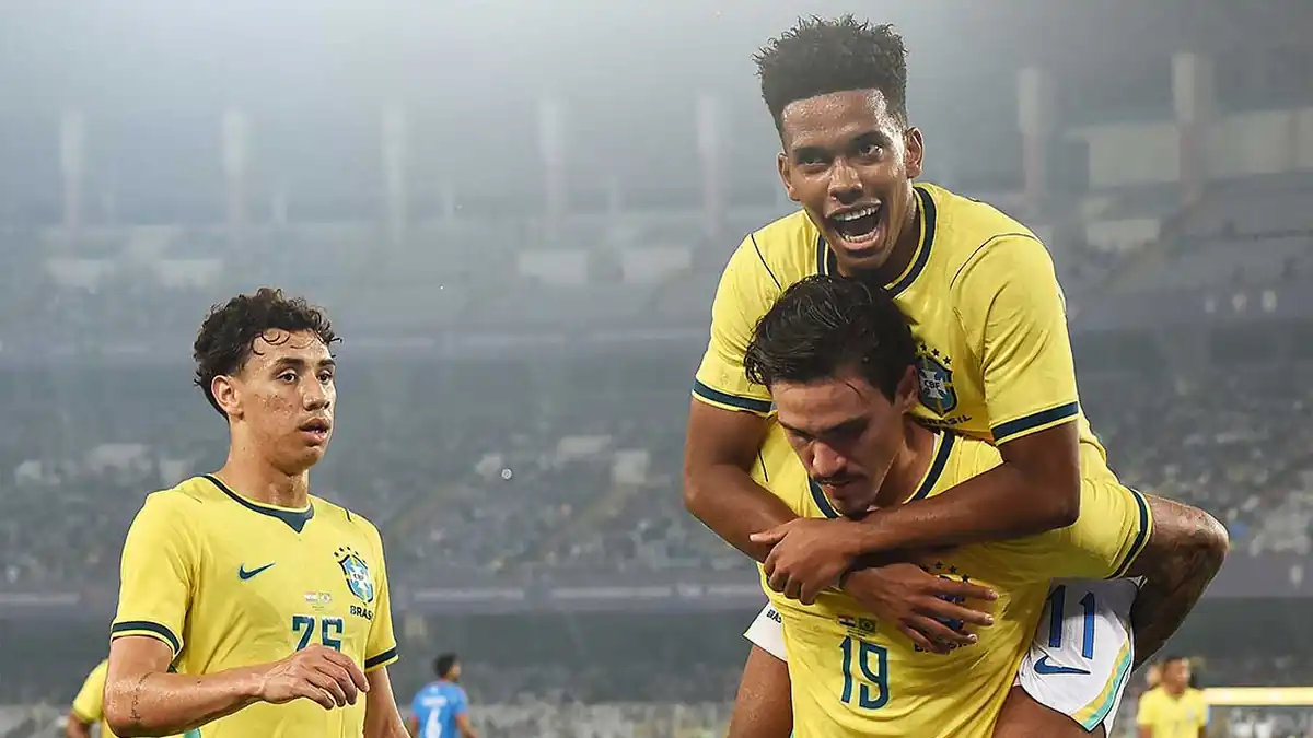 Brazil Thrash India 4-0 in Kolkata Friendly as Estêvão, Pedro, and Lino Shine